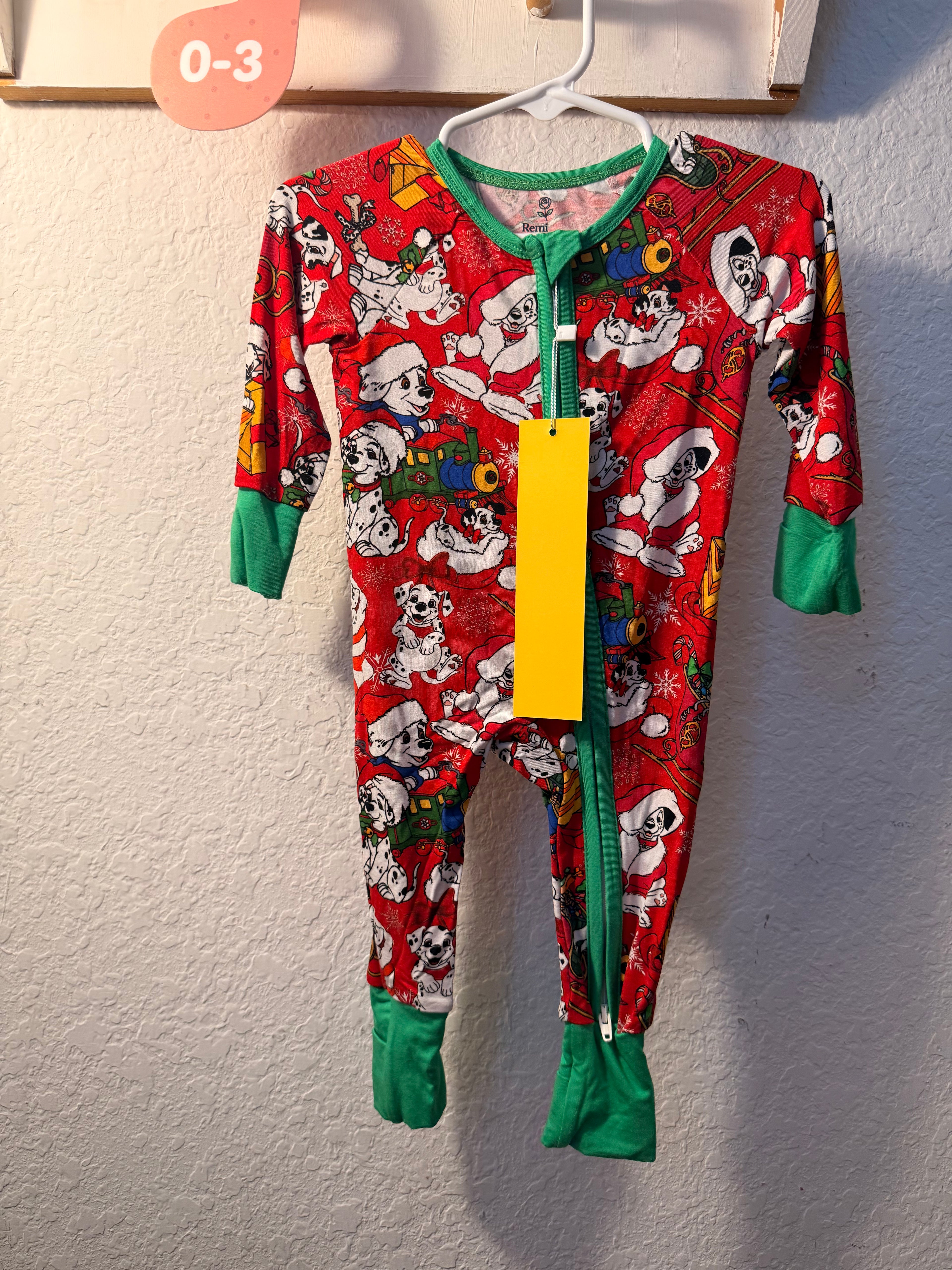 NWT Christmas Dalmatian Zippy 0-3 months