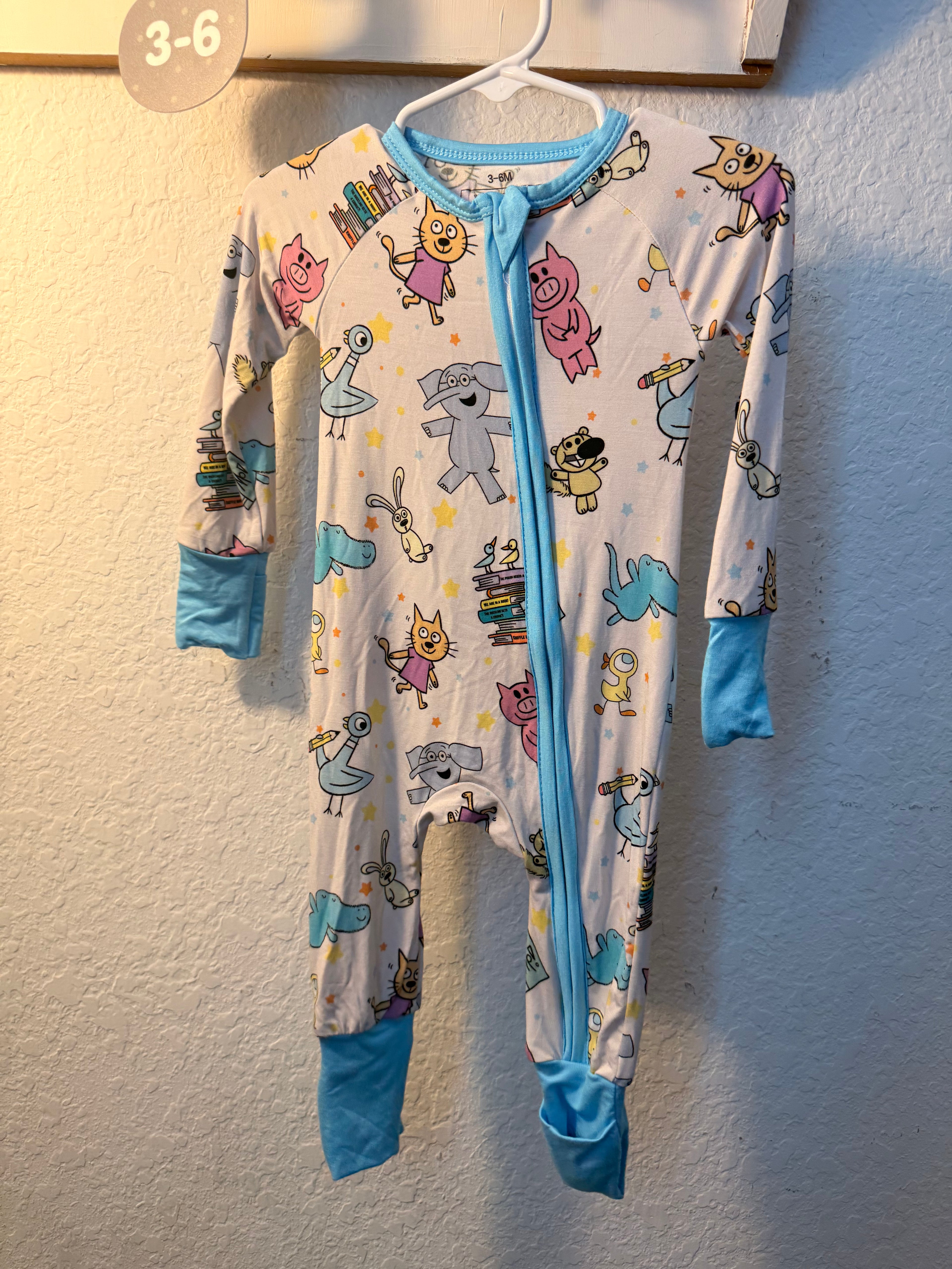 Playful Animal Friends Bamboo Convertible Zippy Pajamas | 3–6 Months