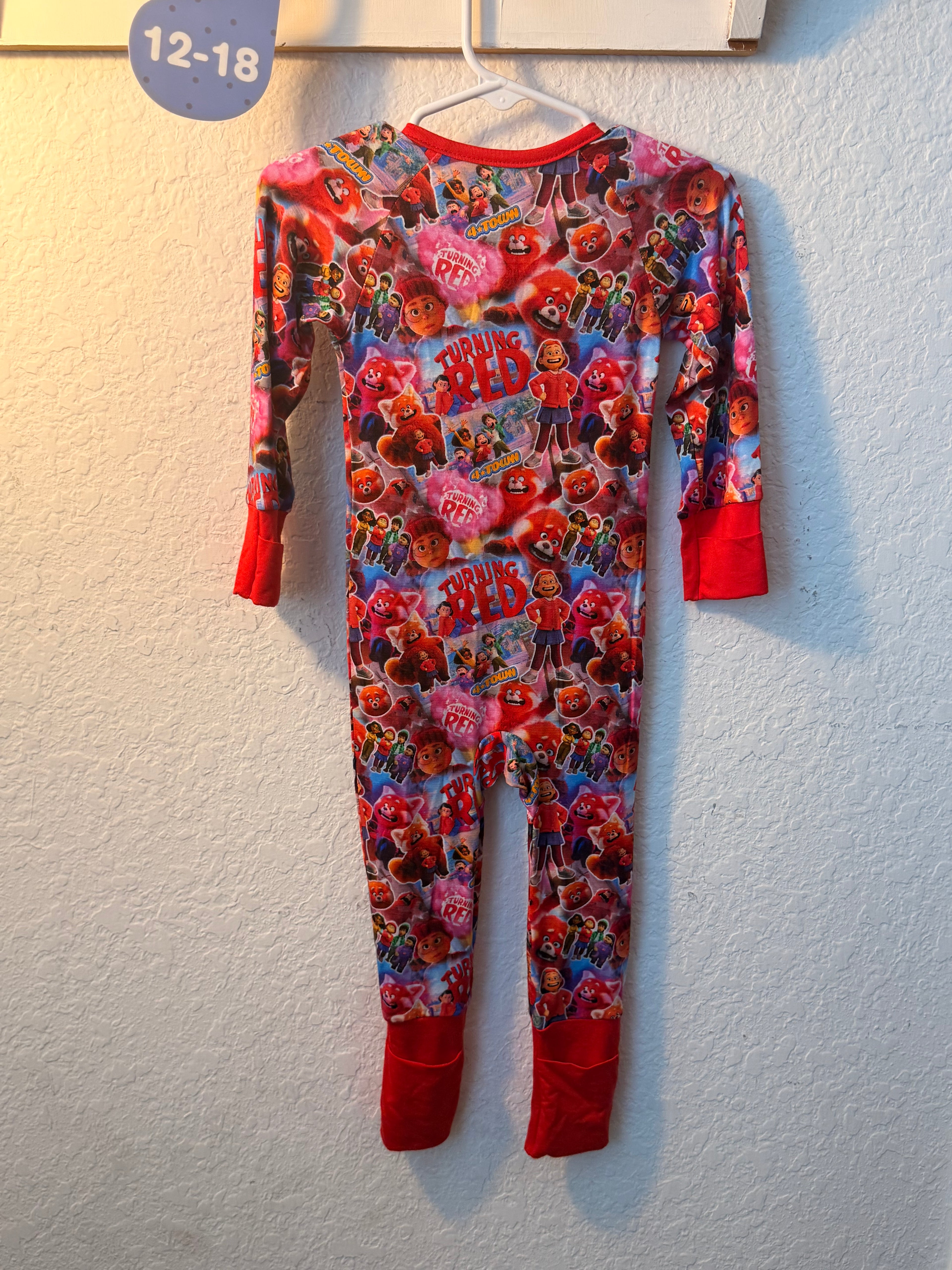 Turning Red 4 Town Bamboo Zippy – 12-18 Months 🎤❤️🐼