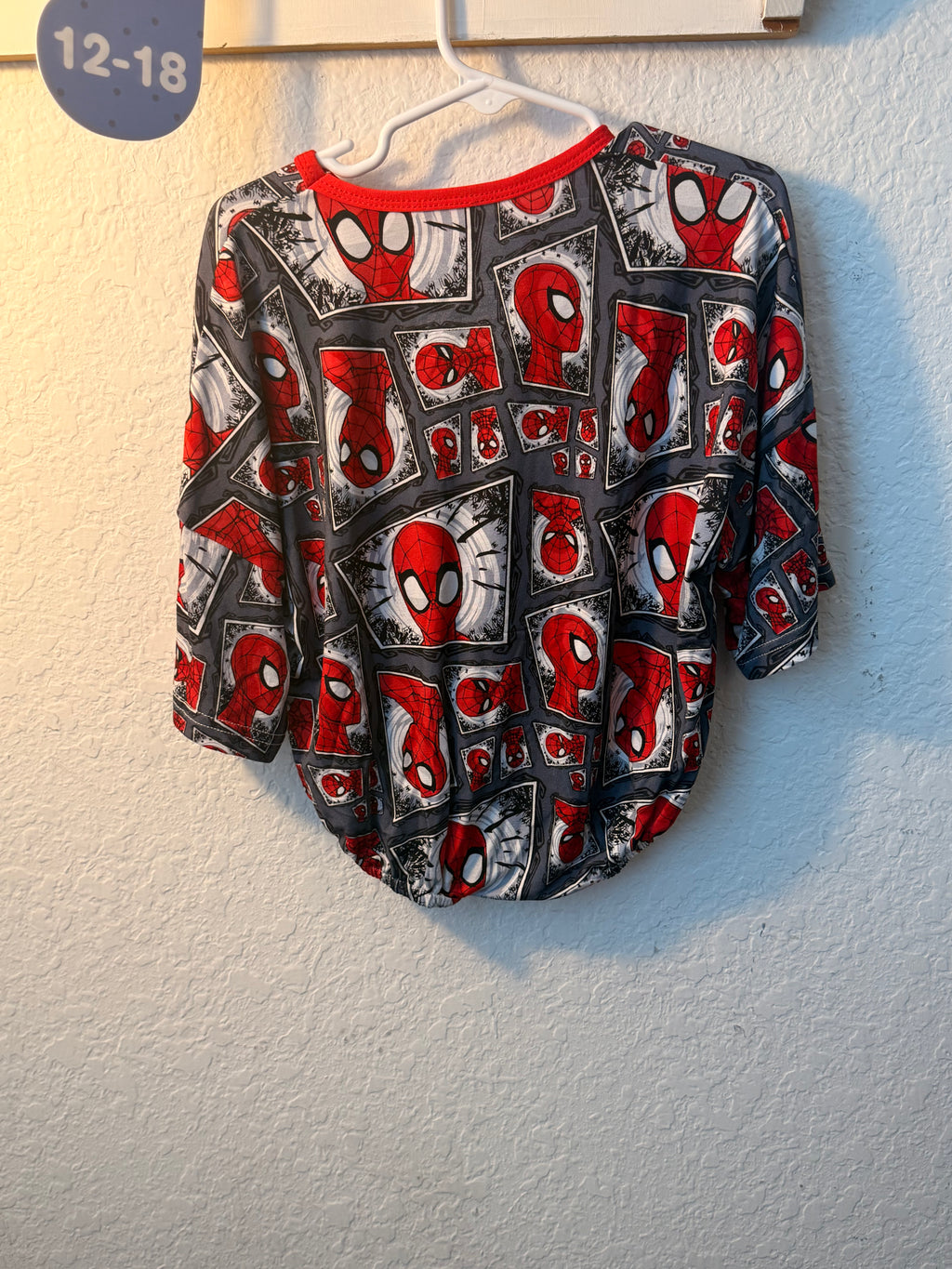 Spider-Man Bamboo Bubble Onesie – 12-18 Months 🕷️❤️