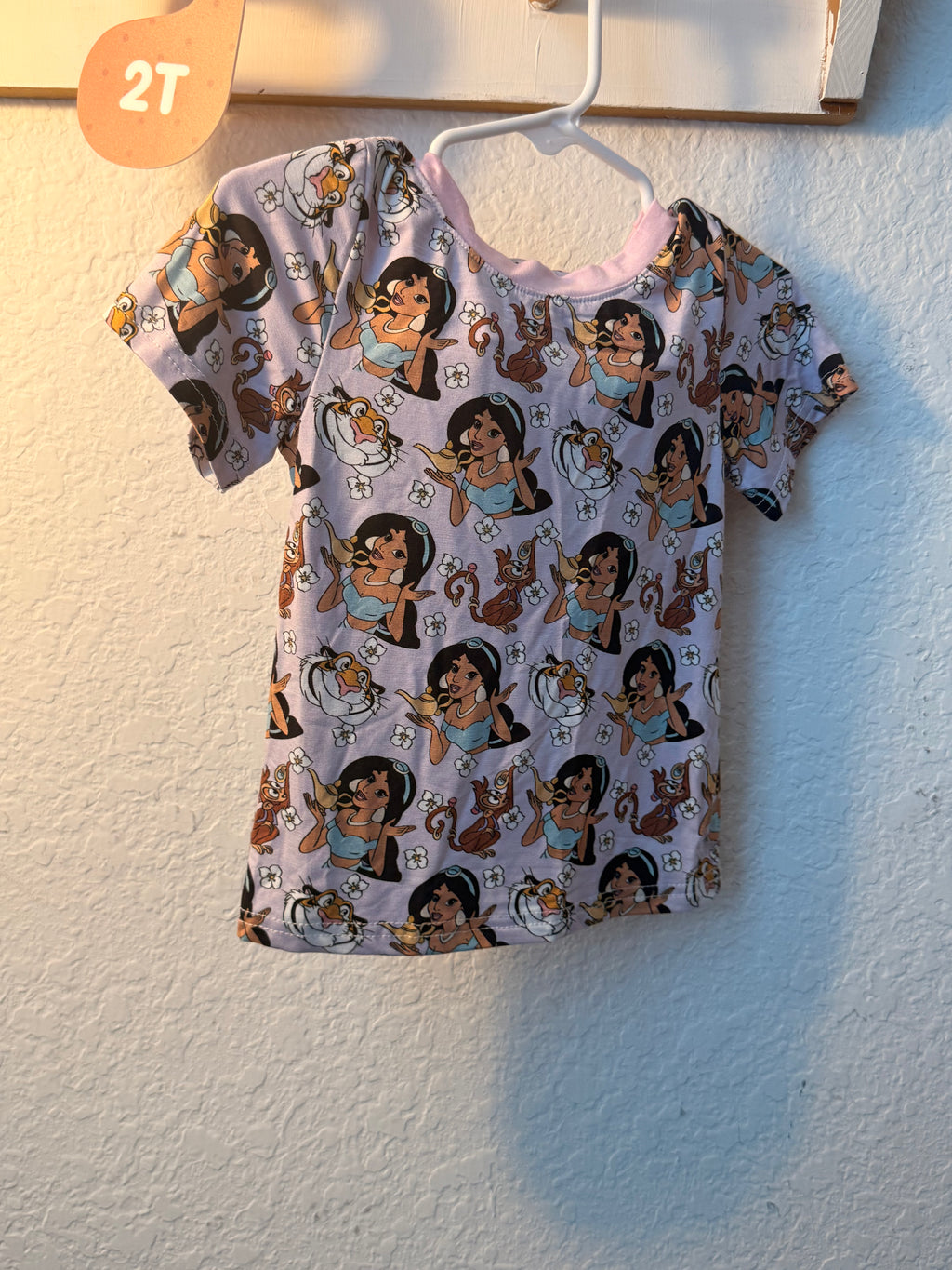 Princess Jasmine Bamboo Shirt & Short Set – 2T 💜✨