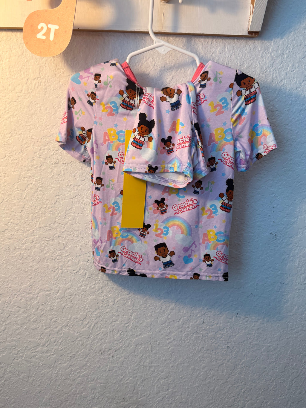 Gracie’s Corner Bamboo Shirt & Short Set – 2T 🌈✨