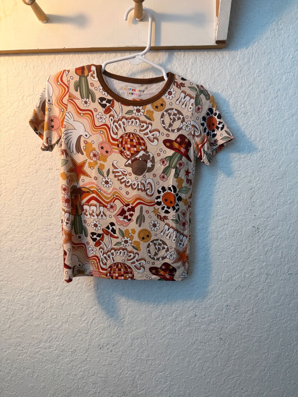 Western Girl Bamboo Shirt & Short Set – 3T 🤠🌵✨
