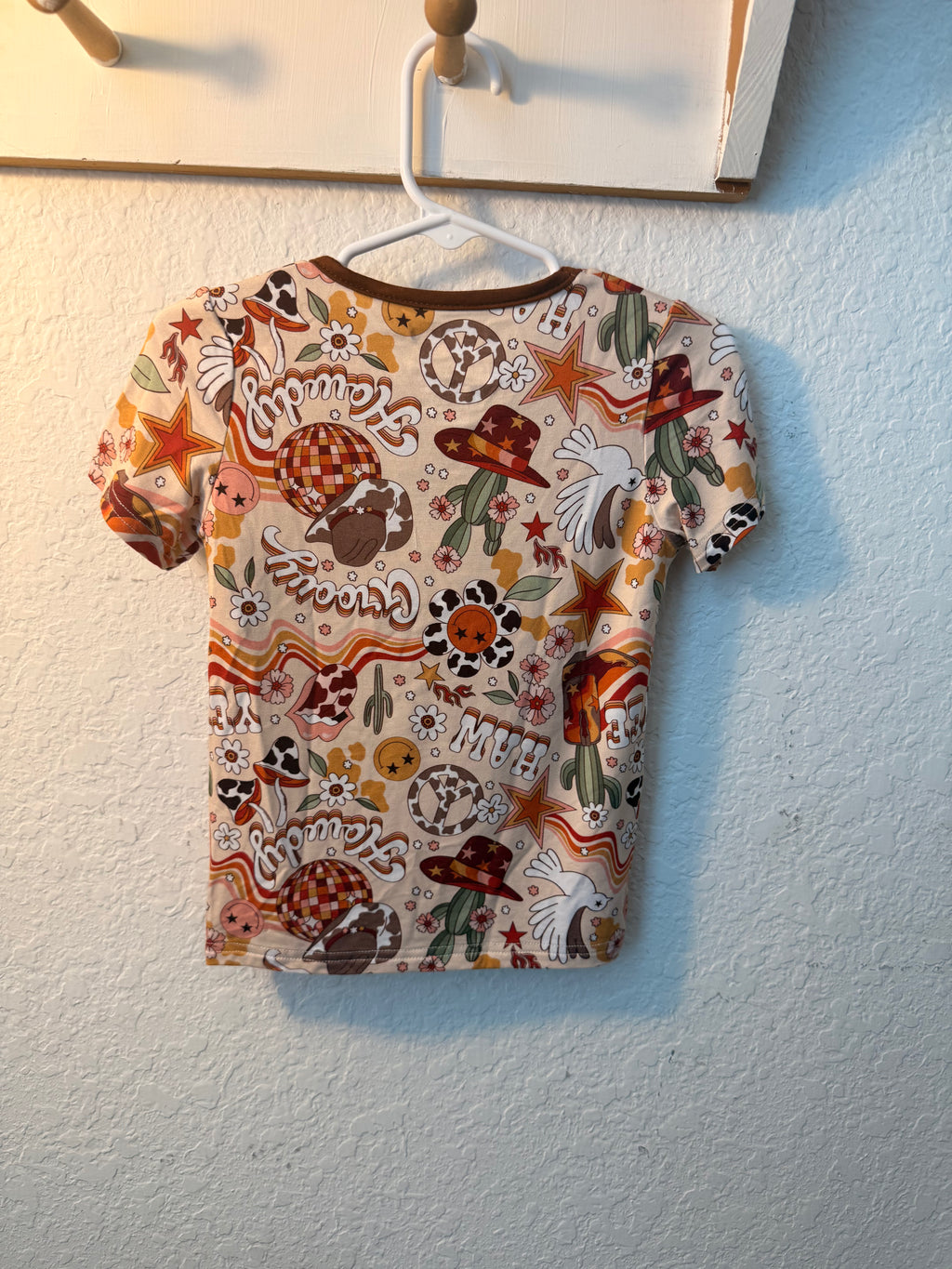 Western Girl Bamboo Shirt & Short Set – 3T 🤠🌵✨