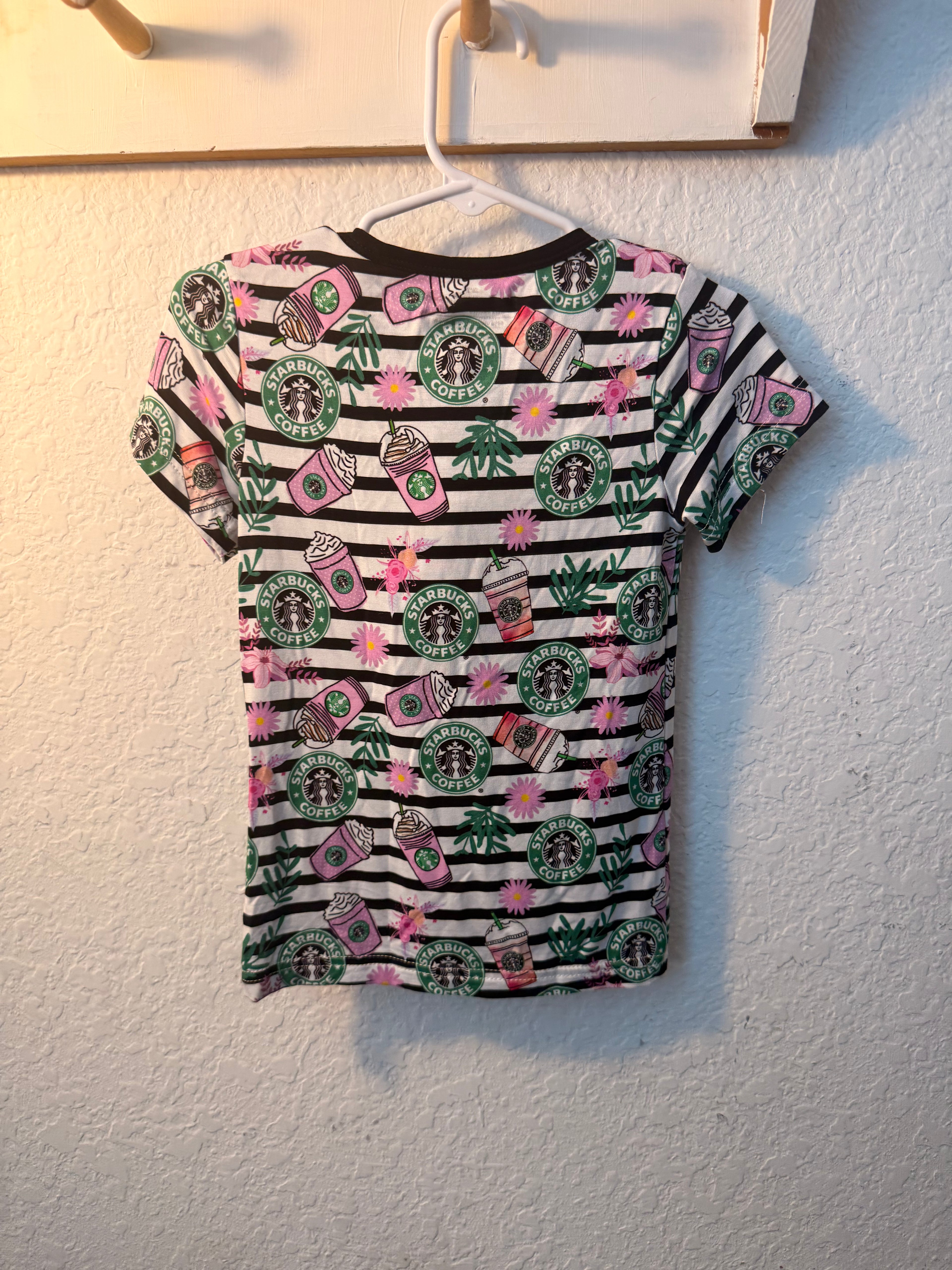 Starbucks Bamboo Shirt & Short Set – 3T ☕💚✨